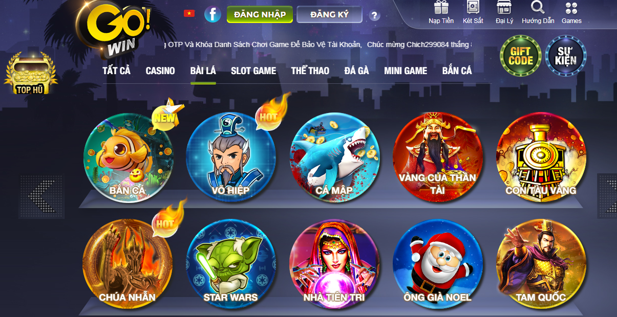 cổng game quốc tế gowin